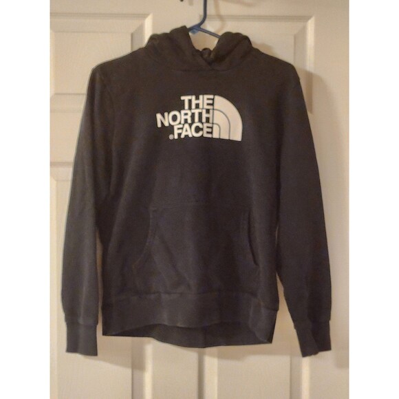The North Face Women Size Large Black And White Logo Hoodie - Picture 1 of 5